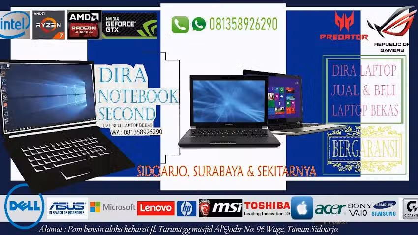 DIRA KOMPUTER (Jual-beli laptop bekas)